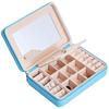 Portable Jewelry Storage Box with Mirror Inside, Earrings, Stud Rings, Hand Jewelry Storage Traveling Box, Gift for Mother`s Day and Christmas