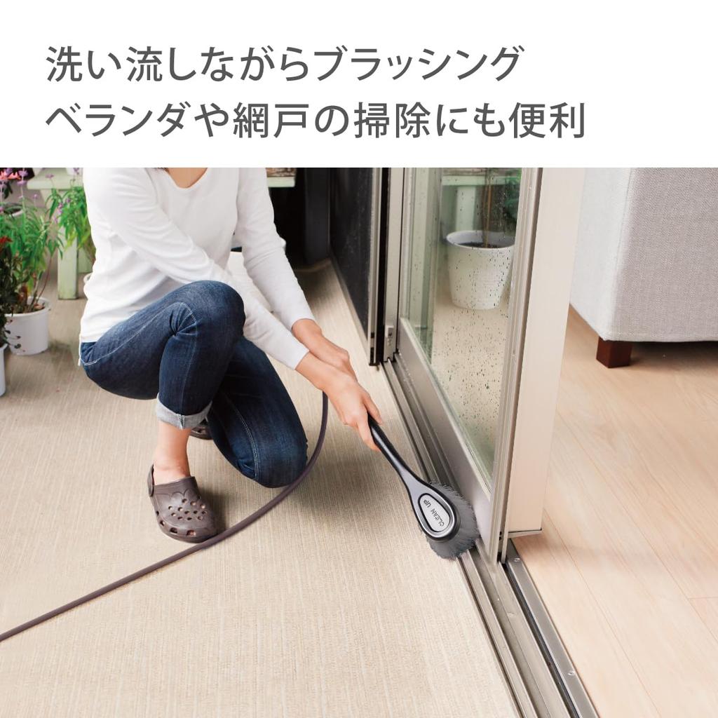 Щетка для мытья автомобиля Takagi, щетка Pachitto, стандартная, G274, уборка, мойка автомобиля, балкон, москитная сетка, черная