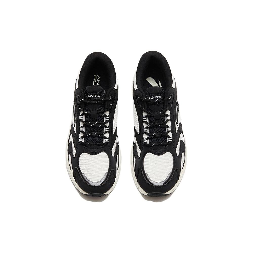 Anta AT954 Shock Absorbing Non-Slip Durable Low-Top Running Shoes Men Sneaker White Black 112315503-7