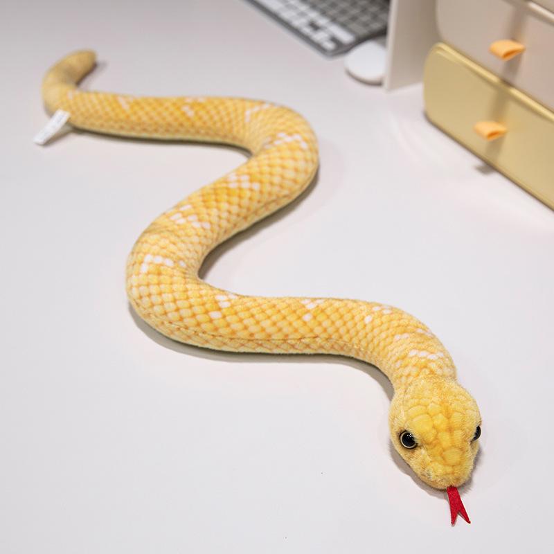 Simulated water boa small snake plush toy S curved python zodiac snake doll boy trick doll