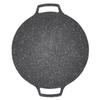 Korean BBQ Plate Barbecue Grill Non Stick Circular Frying Pan for Home Outdoor Stove Gas Type 33cm