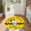 Snoopy Round Area Rug Perfect for Hallway Outdoor Dormitory Dining Room Antislip Round Carpet Anime Office Decor Gift for Festivals