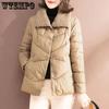 Женское легкое короткое зимнее пальто, женское свободное корейское пальто, толстое хлопковое пальто, хлопковый халат в западном стиле