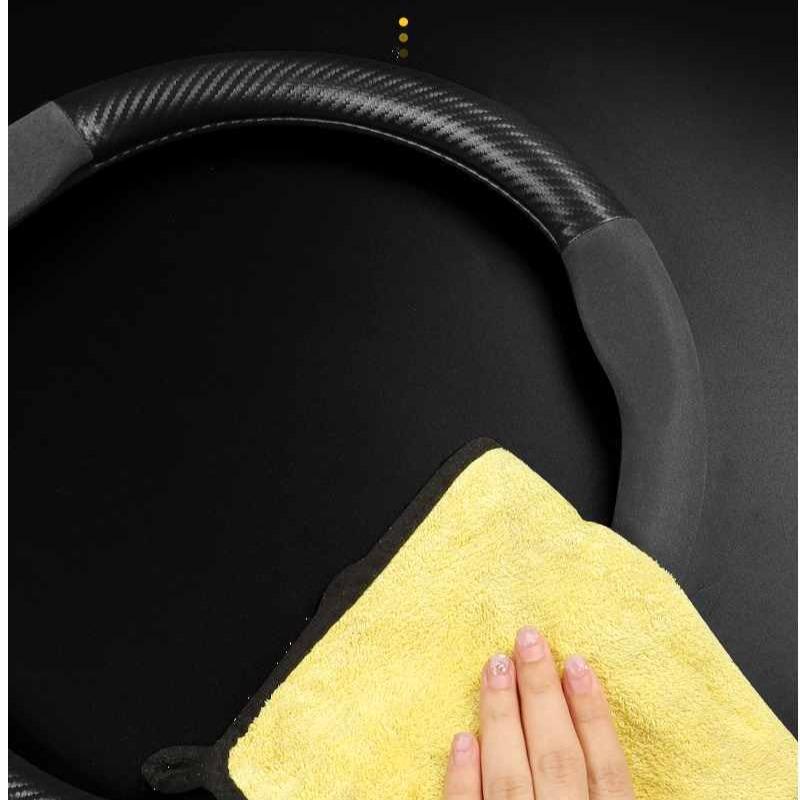 Steering Wheel Cover For Toyota Camry RAV4 Corolla 86 Reiz Wish CHR Celica Vitz Highlander Yaris Avalon Carbon Fiber Leather