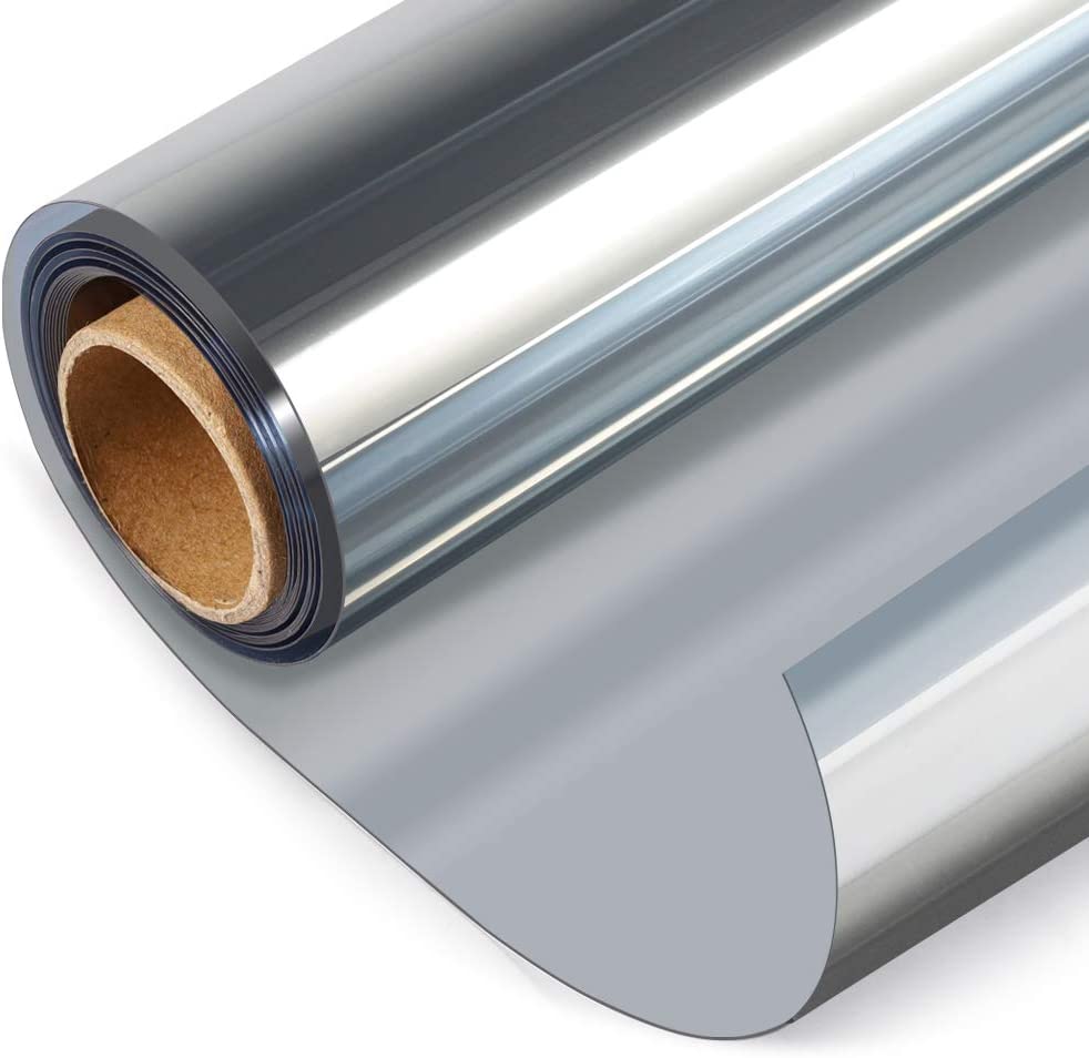 Безопасное тепловое управление стеклом виниловая солнцезащитная изоляционная оконная пленка для домашнего офиса защитная светоотражающая тонировка окна серебристая