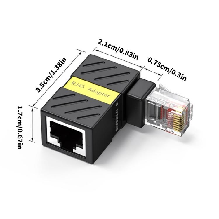 Удлинители Ethernet Адаптеры Ethernet RJ45 Прямоугольный дизайн Совместимы с кабелями Cat6 Адаптер RJ45 Папа-Мама