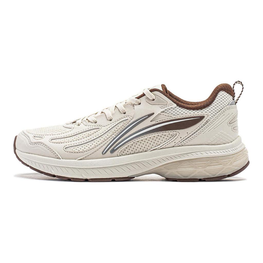 Li Ning Fuyao V2 Амортизирующие Скользкие Устойчивые к истиранию Низкие Беговые кроссовки Женские Жемчужно-белый ARXT022-3