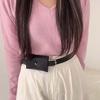 Detachable Waist Belt With Bag 2 in 1 PU Leather Coin Purse Simple Waistband Waist Bag  Work