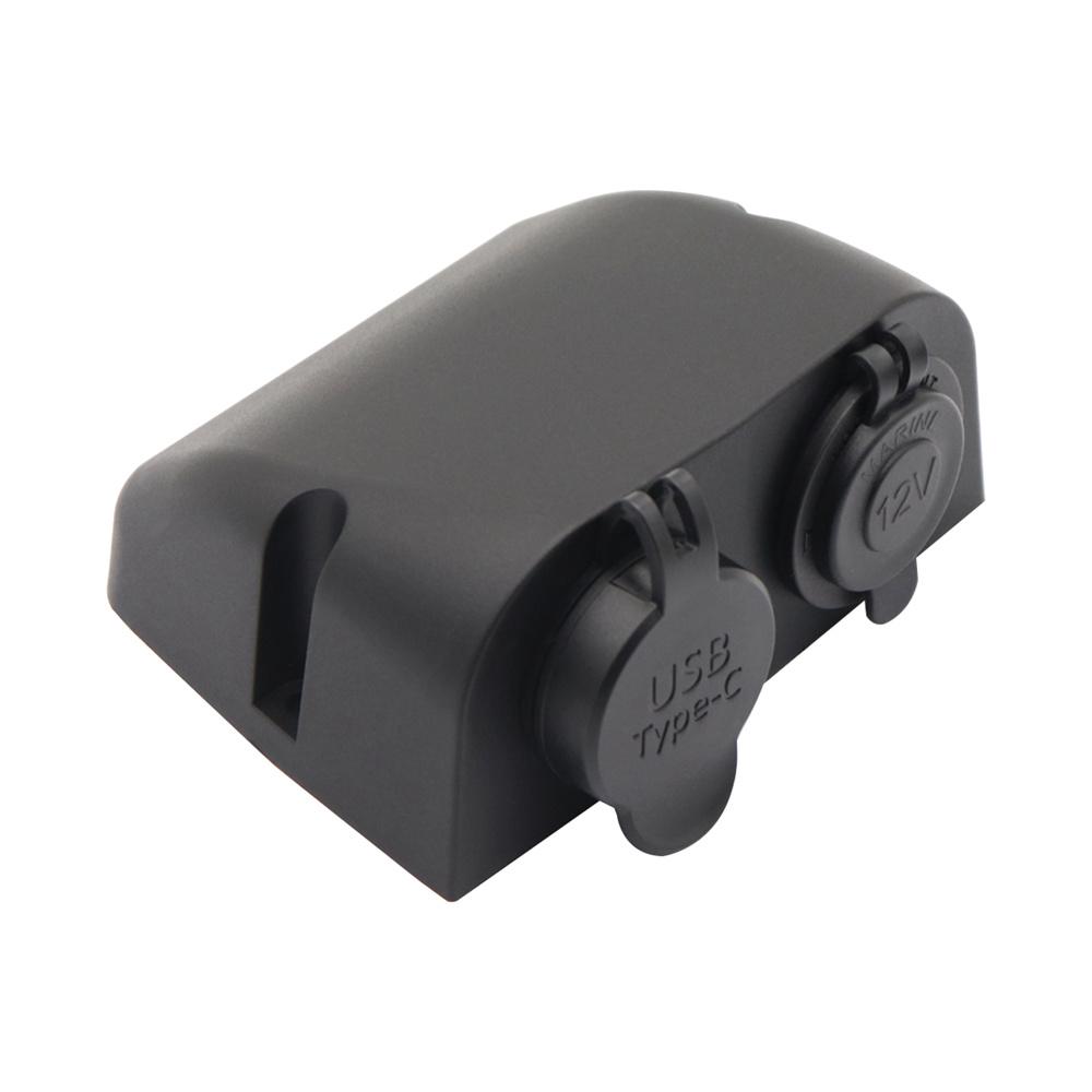 10-30 В QC3.0 и TYPE-C Двойное зарядное устройство Автомобильный прикуриватель Разъем-штекер Для лодки автомобиля