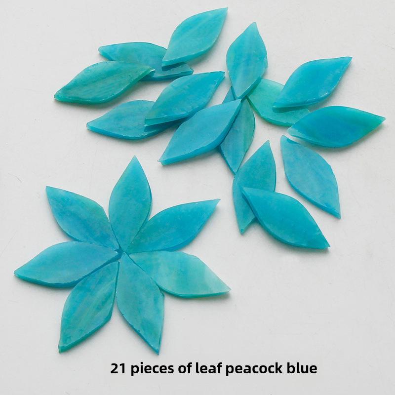 Смешанные цветные листовые слюдяные стеклянные мозаичные детали для украшения подсвечника своими руками