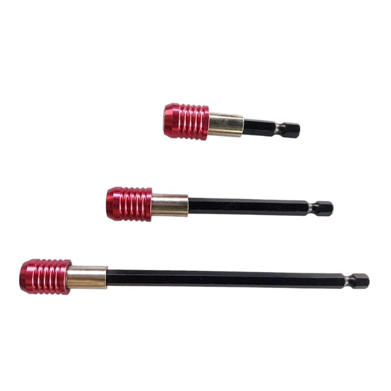 4Pcs Drill Bit Extension Set Magnetic Drill Screwdriver Bit Holder Bar Chucks Holder Extenders 1/4inch Hex Bit Holder