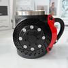 Brake Pad Design Coffee Mug 300ml Industrial Style Stainless Steel Cup with Ergonomic Handle Creative Gift for Car Enthusiast
