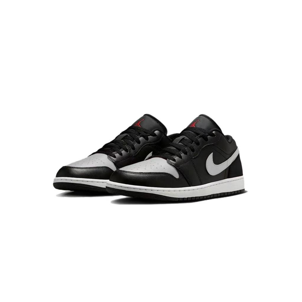 Jordan Air Jordan 1 Cushioning Low top Vintage Basketball Shoes Unisex Black 553558-067(Team874-)