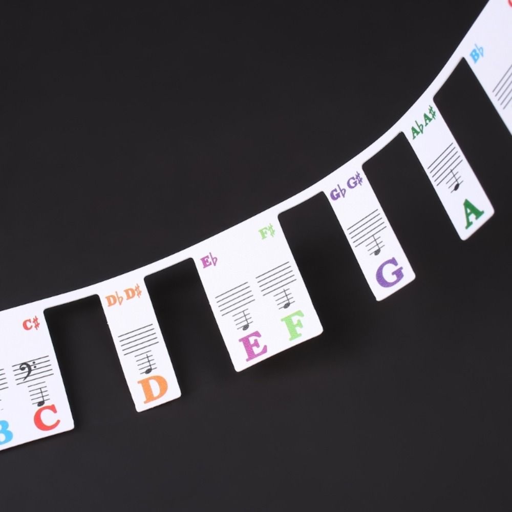 Kids Gift Keyboard Stickers Piano Rake Notes Marker Piano Key Labels Piano Fingering Accessories
