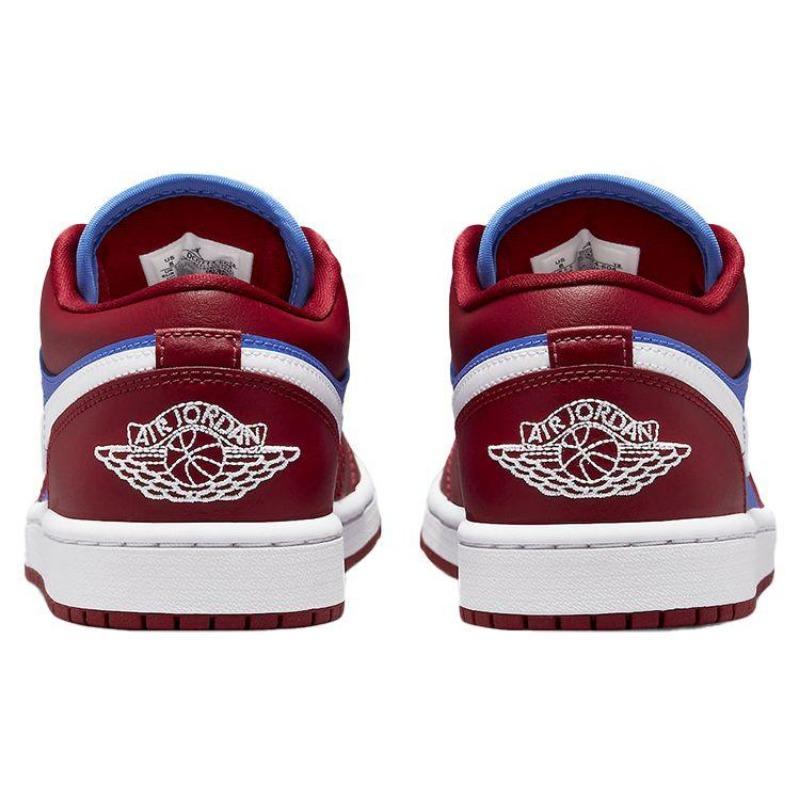 Air Jordan 1 Low women's low-top retro basketball shoes blue/red DC0774-604