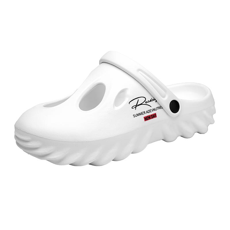 Модные новые мужские плоские летние пляжные сандалии для улицы Мужские мягкие ЭВА домашние нескользящие повседневные шлепанцы для ходьбы