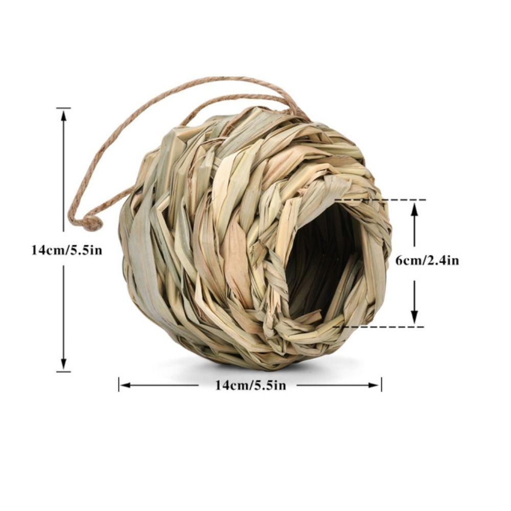 New Outside Hummingbird Birdhouse Grass Reed Grass Bird Nest Bird Cage Hand Woven Bird Nest