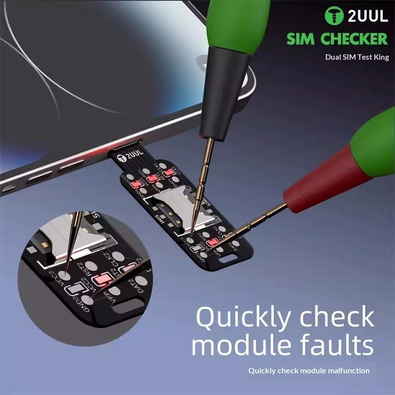 2Uul Sim Checker Быстрая проверка неисправностей модуля Быстрое обнаружение сигнала Для инструментов ремонта телефонов Sim Checker