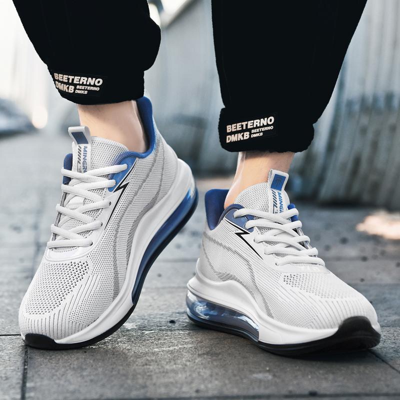 Мужские легкие кроссовки большого размера с дышащей сеткой на воздушной подушке, мужские кроссовки, кроссовки для бега, мужская обувь для тенниса