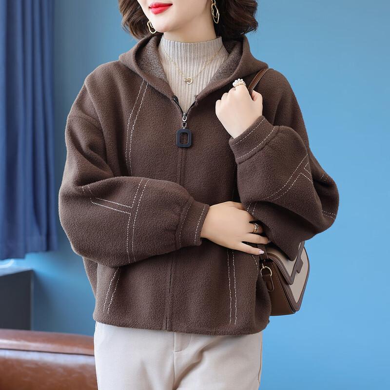 QianLian Женская модная вязаная бейсбольная куртка на осень/зиму