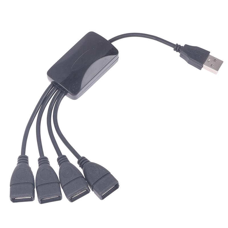 1 шт. Удлинительный кабель USB 2.0 для передачи данных 1 штекер на 4 гнезда USB-хаб Разветвитель Удлинительный кабель Розетка адаптера питания