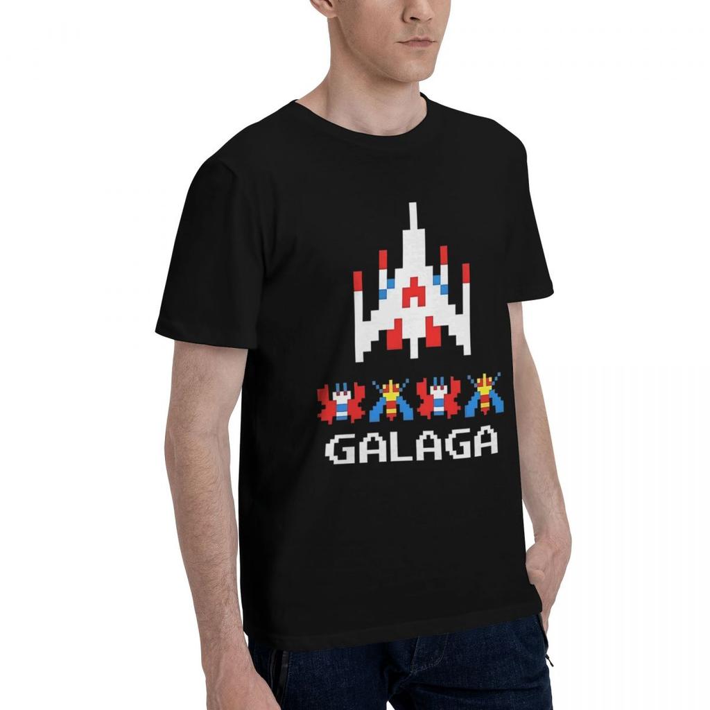 Аркадная игра Galaga 100% Хлопок Повседневные Дышащие Удобные Винтажные Футболки для Футбола 2025 Мужские Топы