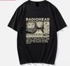 Винтажная футболка Radiohead, полный размер для взрослого, новая унисекс футболка, новая унисекс футболка