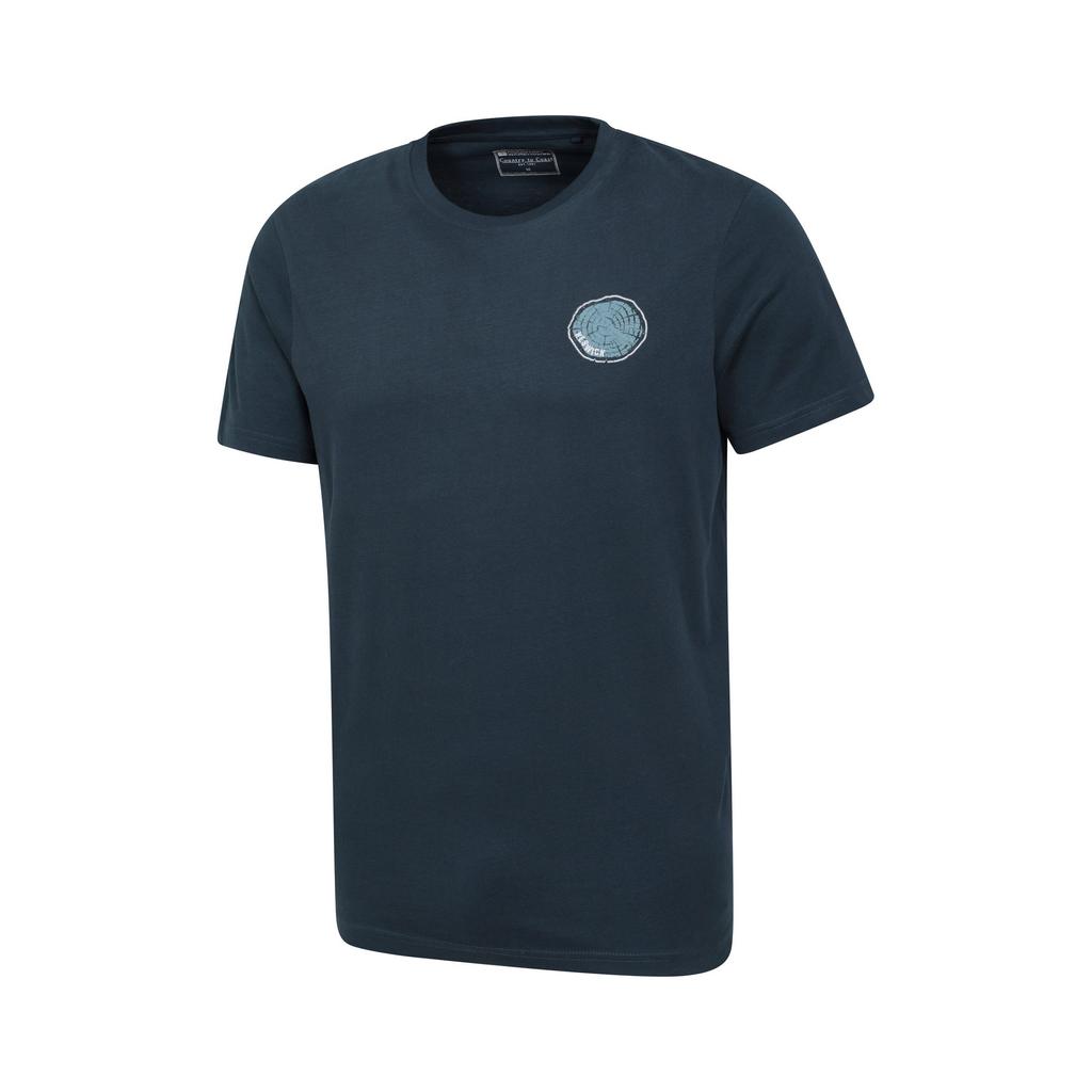Mountain Warehouse Mens Keswick Tree Ring Organic T-Shirt