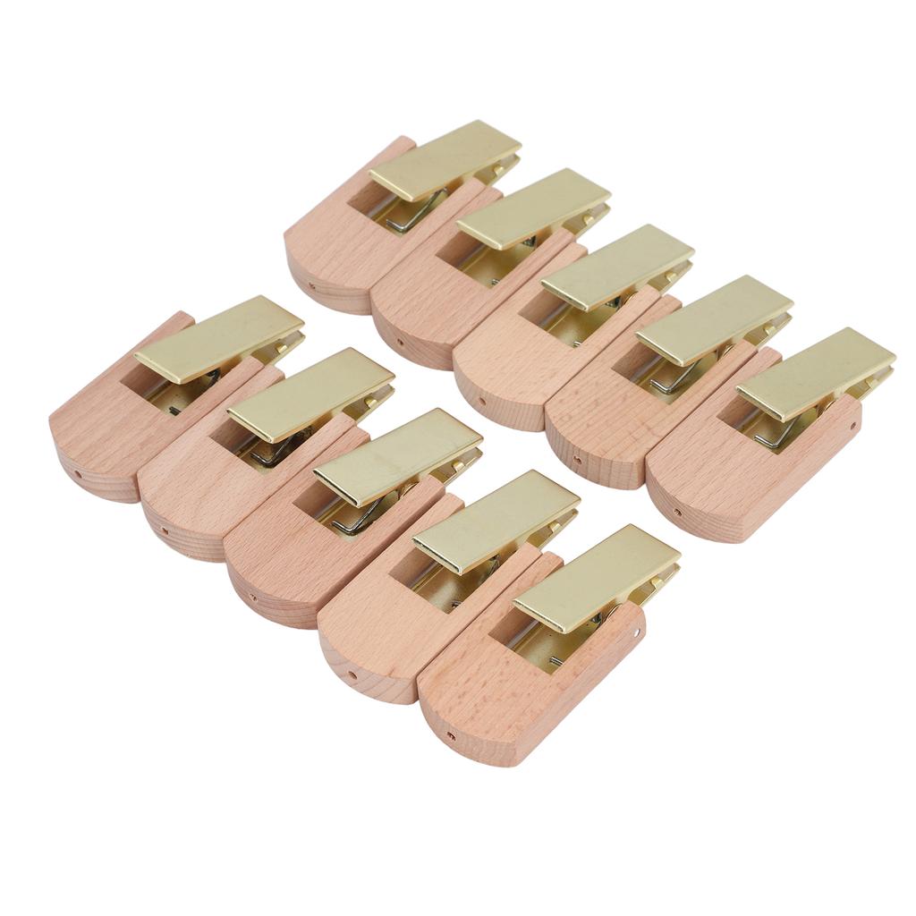 10 см подвесные зажимы, металлический крючок с деревянным зажимом, вращающиеся на 360 градусов крючки для одежды для гардероба, офиса, Wo