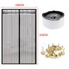 Summer Magnetic Mosquito Net Automatic Screen Door Curtain Mesh Curtain Summer Anti Bug Kitchen Sticker Curtain Window Door Curtain Net