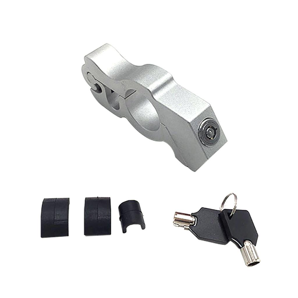 Motorcycle Handlebar Lock Grip Handlebar Brake Handle Lock Anti-Steal Lock Pull Rod for ATV Dirt Street Bikes Anti Theft