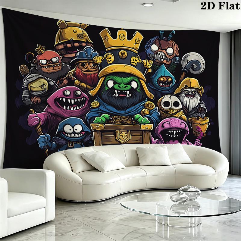 Treasure Monster Pattern Home Decor Tapestry, Wall Hanging, Decorative RV Wall Cloth.MGT0918333