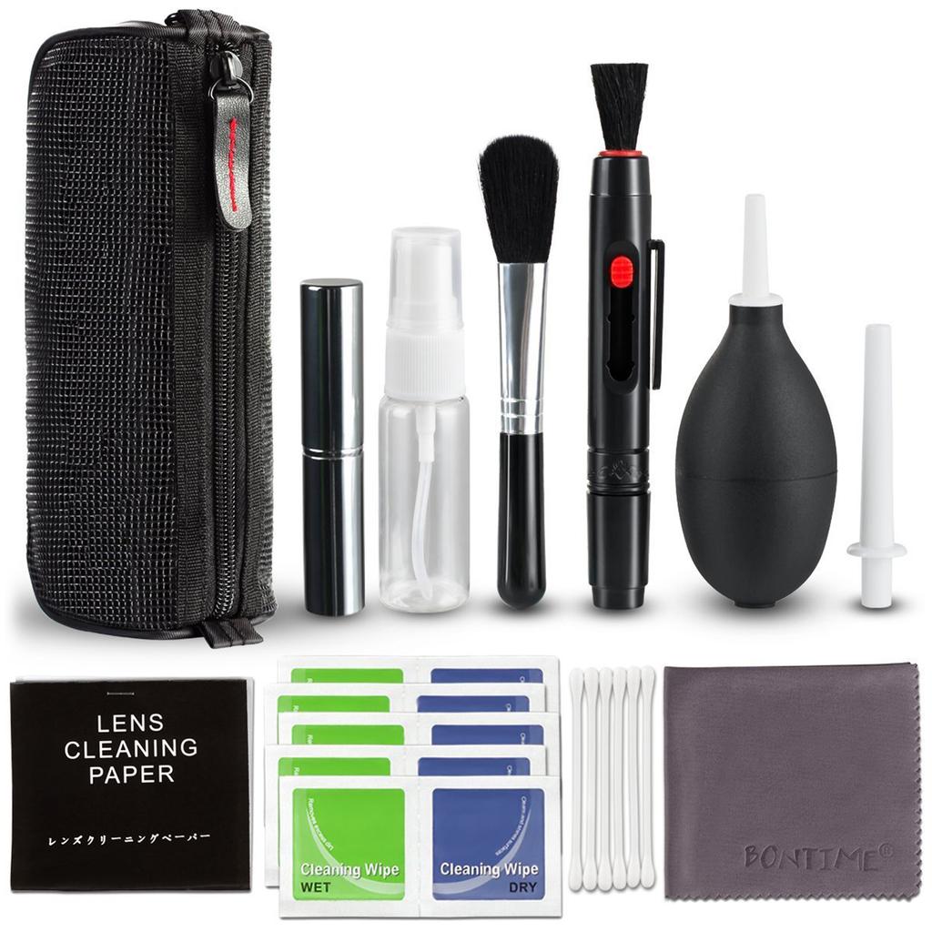 Professional Camera Cleaning Kit Lens Cleaning Kit with Air Blower Cleaning Pen Cleaning Cloth for Most Camera Mobile