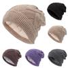 Winter Woolen Hat Women Loose Woolen Hat Knitted Winter Work Hat Leather Hat Women Chaos Trapper Hat Men's Hat