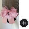 Bow Bowknot Hair Bun Women Spring Clips Hairgrips Cover Net Sweet Korean Bun Snood  For Girls