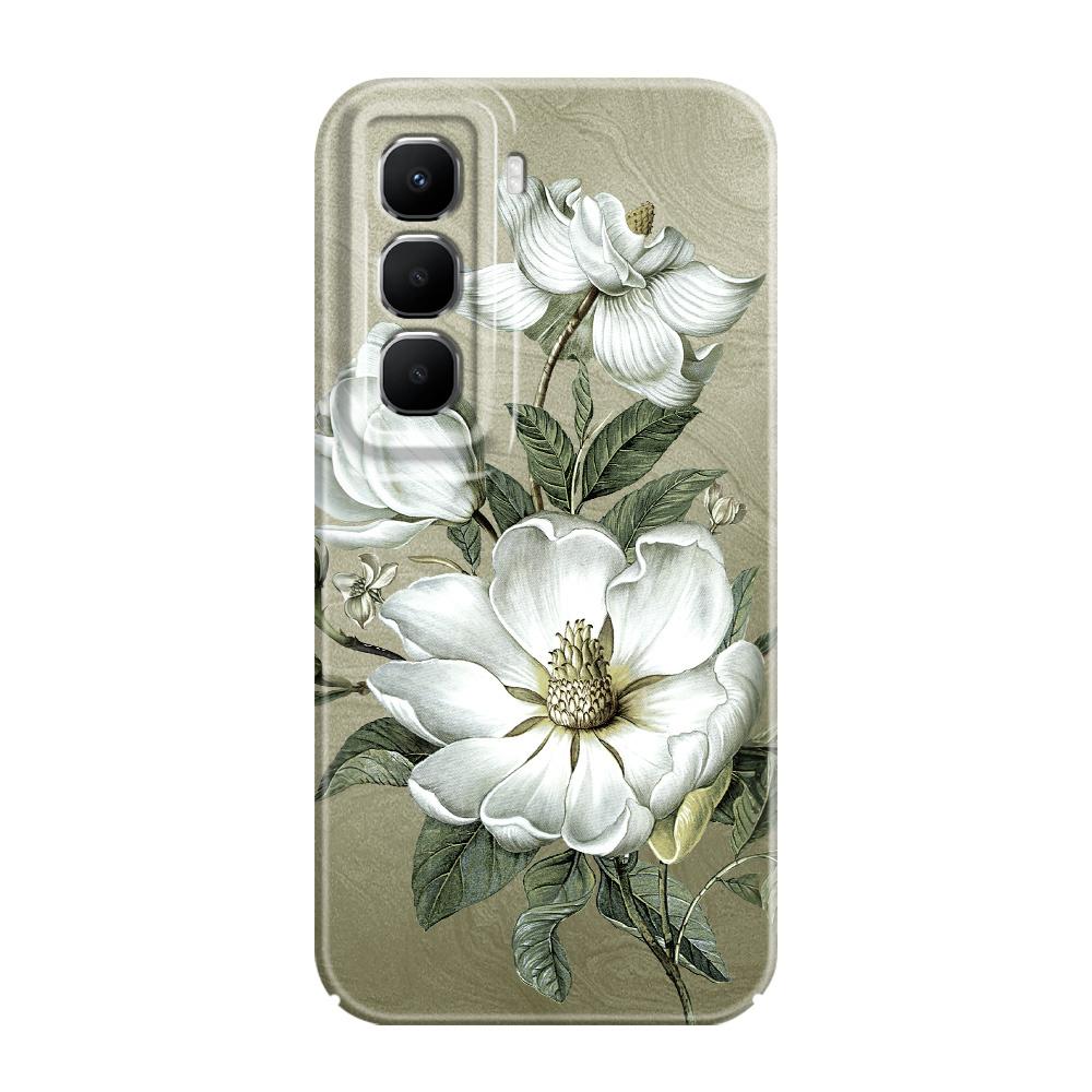 Потрясающий чехол для телефона с магнолиями для Infinix Hot 60 60I 40 30I 12 10 Note 50 30 Pro Plus Play 4G 5G Пленка Жесткая крышка