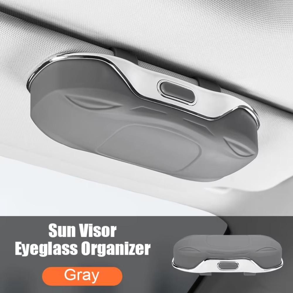 Press Silent Car Glasses Box Shockproof Eyeglasses Protection Box Car Interior Accessories