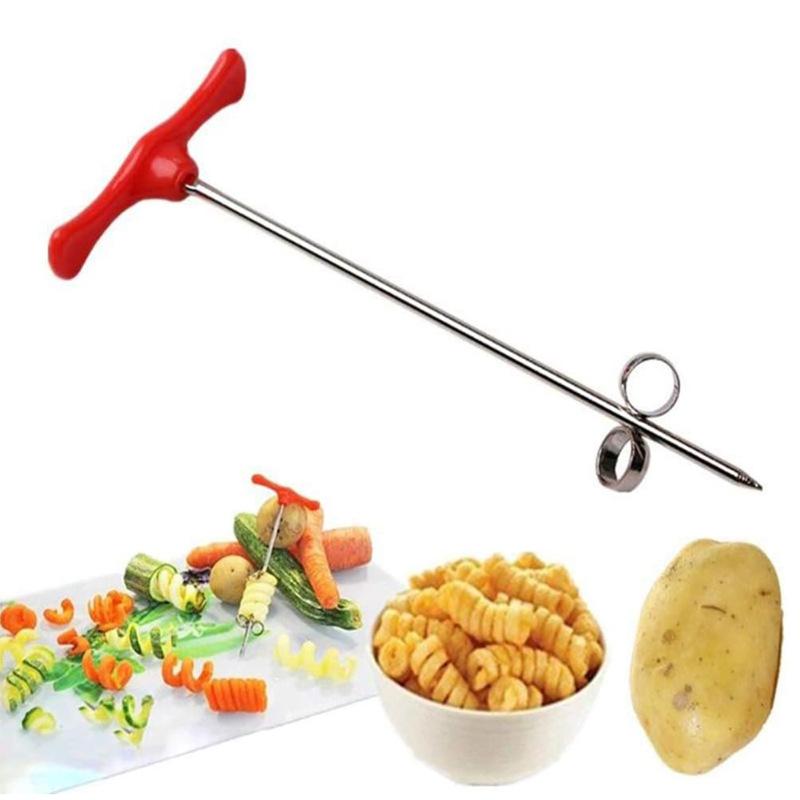 Спиральный резак для картофеля, ручной роликовый резак для картофеля фри, измельчитель, терка, кухонный гаджет, кухонные инструменты, овощерезка