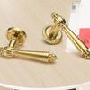 Vintage European Split Door Lock Handle Aluminum Zinc Alloy Silent Lever Lock With Keys Fit 35-45mm Bedroom Wooden Door Multi Color