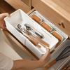 Telescopic Basket Plastic Household Hanging Rack Drawer Edge Storage Box Fork Spoon Socks Storage Box Medicine Sorting