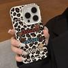 Чехол для телефона Apple 16PROMAX с принтом леопарда для IPhone14 Креативный 13 Противоударный 12 Мягкий чехол 11