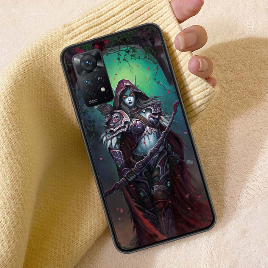 W-World Of W-Warcraft Чехол для телефона с эльфом Для Redmi Note 13 14 15 Pro Plus 12 13C 12C 15C 9 10 10C 9T 9C 9A TPU Мягкая прозрачная крышка для телефона