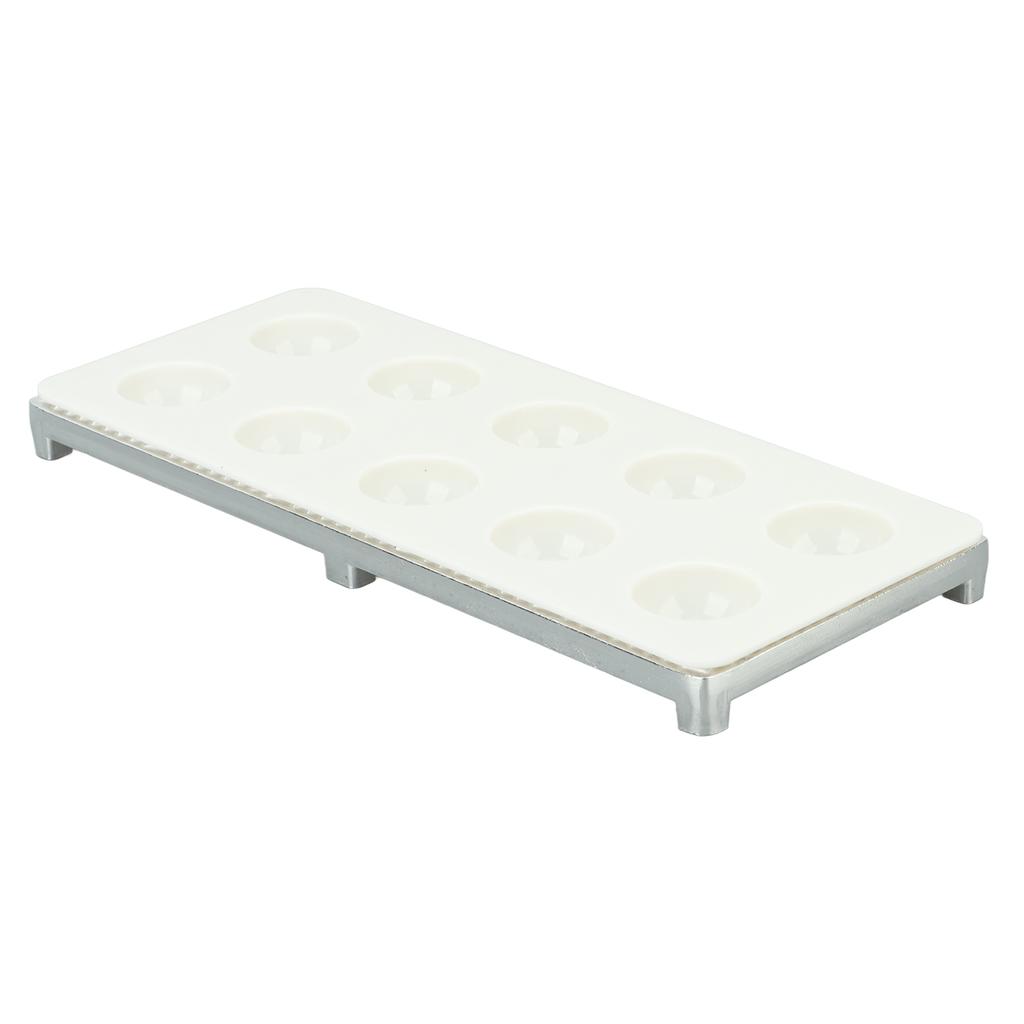 Ravioli Maker Press 10 Holes Iron ABS Durable Square Ravioli Maker for Home Dumpling Making Silver