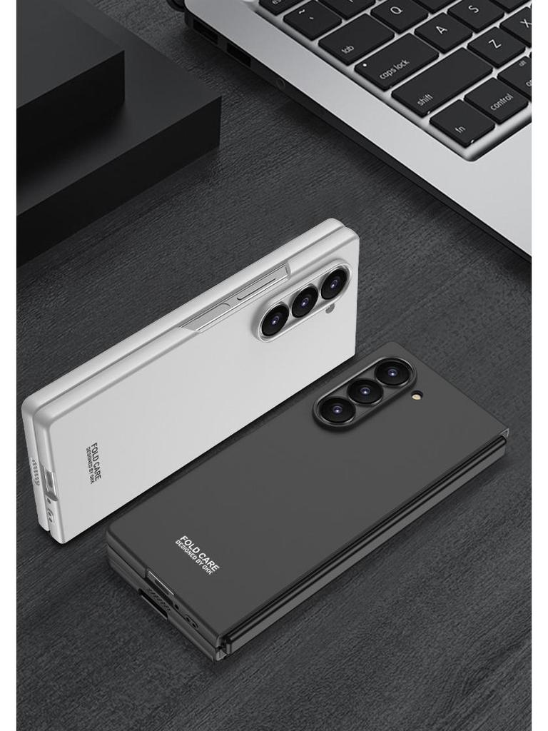 Ультратонкий матовый жесткий чехол для телефона Samsung Z Fold 6 - Модный однотонный защитный чехол
