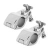 2pcs Boat Hinged Upper Jaw Slide 316 Stainless Steel Marine Hardware Fitting Tip Style Bimini Top Hinge Rail Mount (22mm)