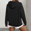 Women's Fashion Casual Sweatshirt Solid Color Hooded Pullover Sweatshirt With Pocket