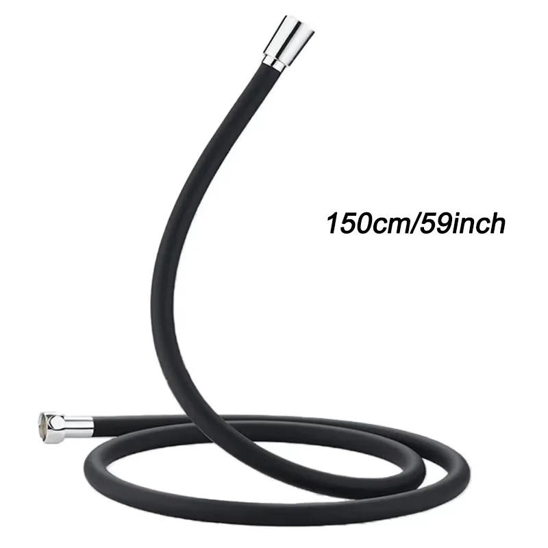 Новый 1,5/2/3 м силиконовый гибкий шланг для душа, удлинитель высокого давления, противозакручивающийся, трубка для душа, аксессуары для смесителя для ванной комнаты