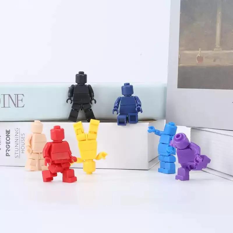 1 шт. многосоставной подвижный строительный блок MiniFigure Moc детские кирпичи кукла подарочная игрушка мини коллекционная игрушка красочная 1,77 дюйма