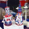 Independence Day Decorations Gift Patriotic Gnome Decor For Memorial Labor Veterans Dwarf Tiered Tray Decorations