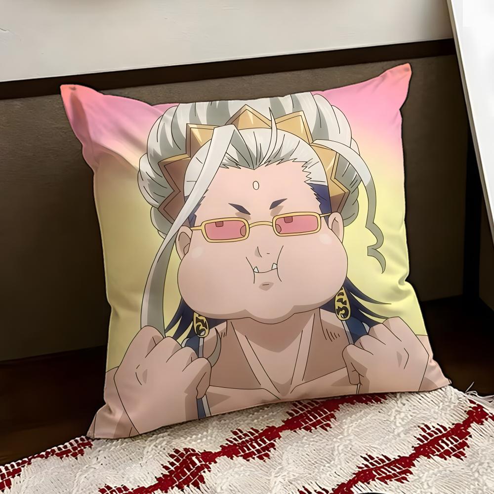 Anime RRecord of RRagnarok Cushion Cover Reversible Soft Durable Pillow Cover Home Car MultiScene Use for Daily Comfort